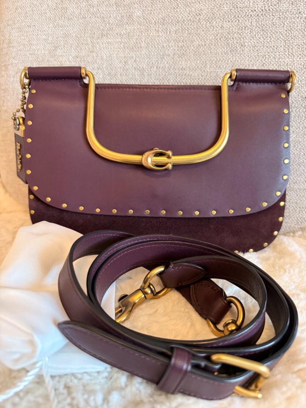 Coach Sample Ellie With Rivets Bag - Picture 11 of 12
